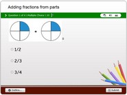 Adding fractions from parts